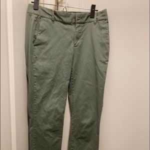 J.Crew Army Green Pants Size 2